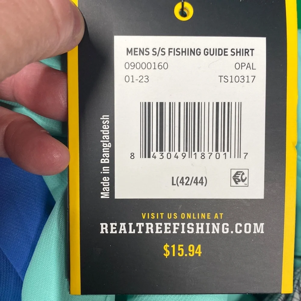 NWT Realtree Mens Short Sleeve Fishing Guide Shirt - Picture 8 of 9